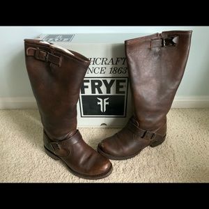Frye Veronica Slouch Brown Boots EUC